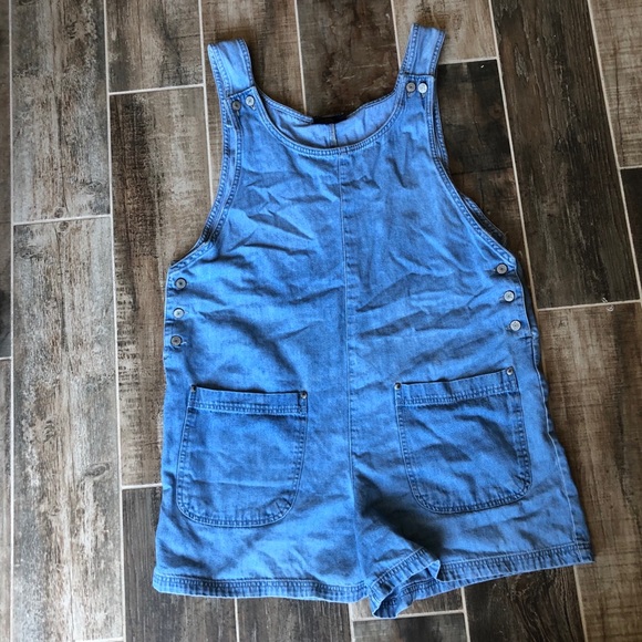 ✨ SOLD Vintage Blue Cotton Overalls Denim - Picture 3 of 10
